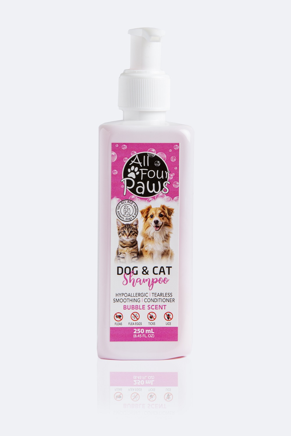 All Four Paws Dog & Cat Bubble Shampoo – 250 mL